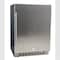Edgestar 24 Inch Wide 142 Can BuiltIn Beverage Cooler with Stainless Steel Door and Optional Casters CBR1501SLD - alternate 1
